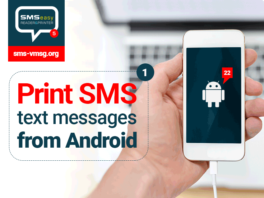 Print SMS messages from Android