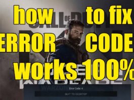 how fix solve error code 4 problem