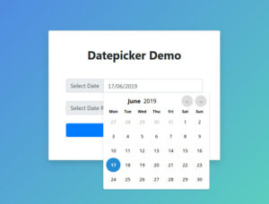 Bootstrap 4 Dark-themed date and time picker