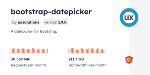Bootstrap date picker from UX solution