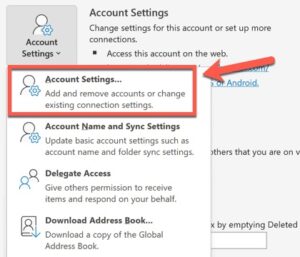 Choose Account Settings