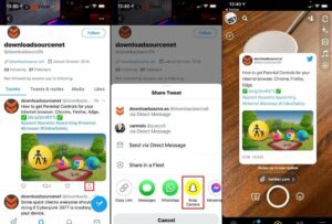 How do you share Tweets straight to Snapchat