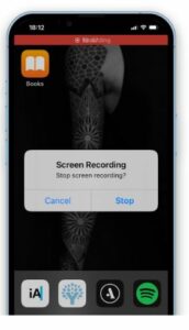 How to end screen recording on iPhone 