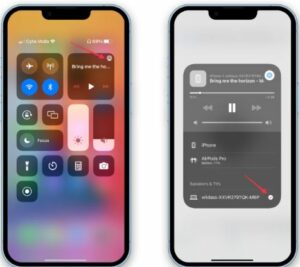 Now you can either tap on the connected device or on iPhone. Audio streaming will now stop