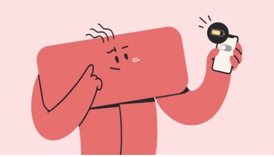 iphone battery yellow