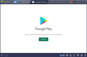 Click on the “Sign In” button to log in to the Google Play Store